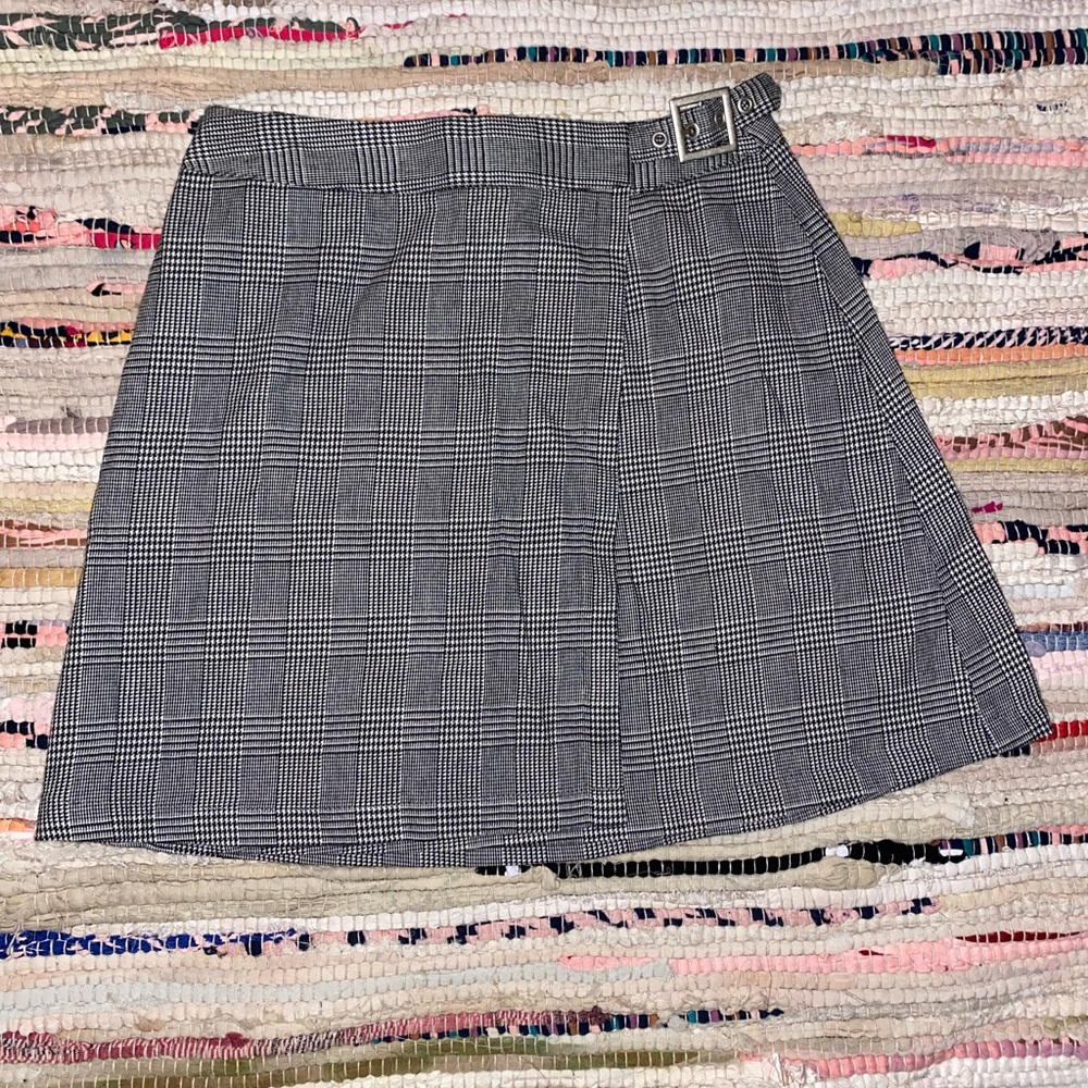 Brandy Melville Plaid Skirt with Belt / buckle